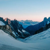 Snowy Mountain Panoramic wallpaper