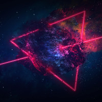 Galaxie Neon Panoramic wallpaper