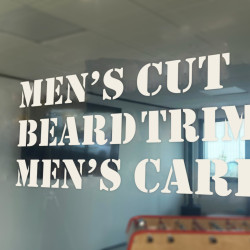 Window Vinyl lettering