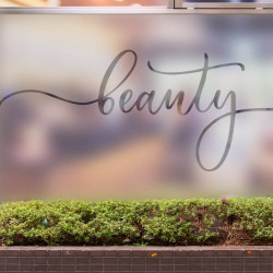 Beauty Salon Beauté Privacy Window film
