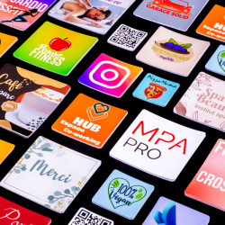 Rounded Corner Square Stickers