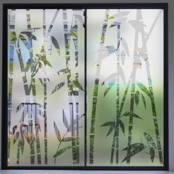 Bamboo stickers Privacy Window film