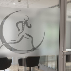 Kinesitherapy Logo Privacy Window film