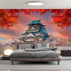 Japanese temple Panoramic Wallpaper