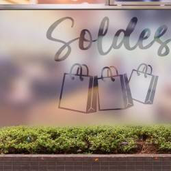 Lettrage Sale Privacy Window film