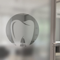 Tooth Dentist Privacy Window film