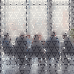 Heart pattern Privacy Window film