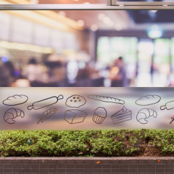Bakery Pattern Privacy Window film