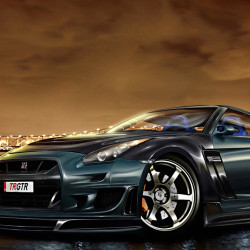 Nissan GTR Panoramic wallpaper