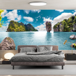 tropical island Panoramic Wallpaper