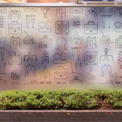 Osteopathy Kinesitherapy Pattern Privacy Window film