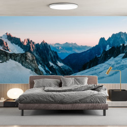 Snowy Mountain Panoramic wallpaper